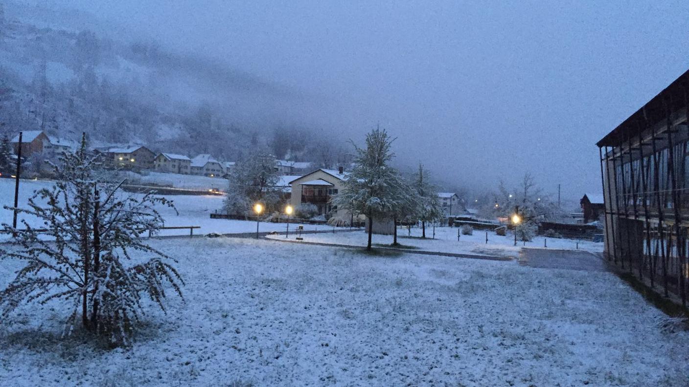 Una primavera innevata a Cazis