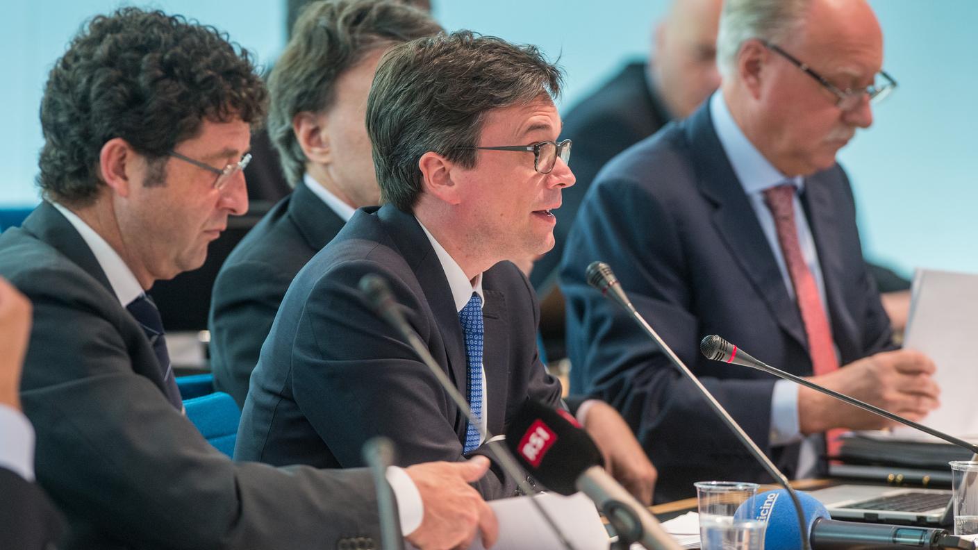 Il Consiglio di Stato durante la presentazione della manovra, martedì