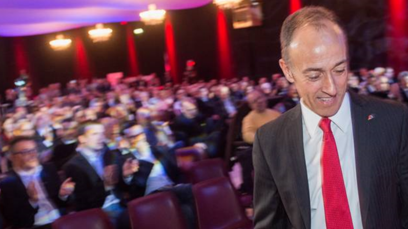 Il presidente del PLRT Rocco Cattaneo al congresso cantonale in febbraio