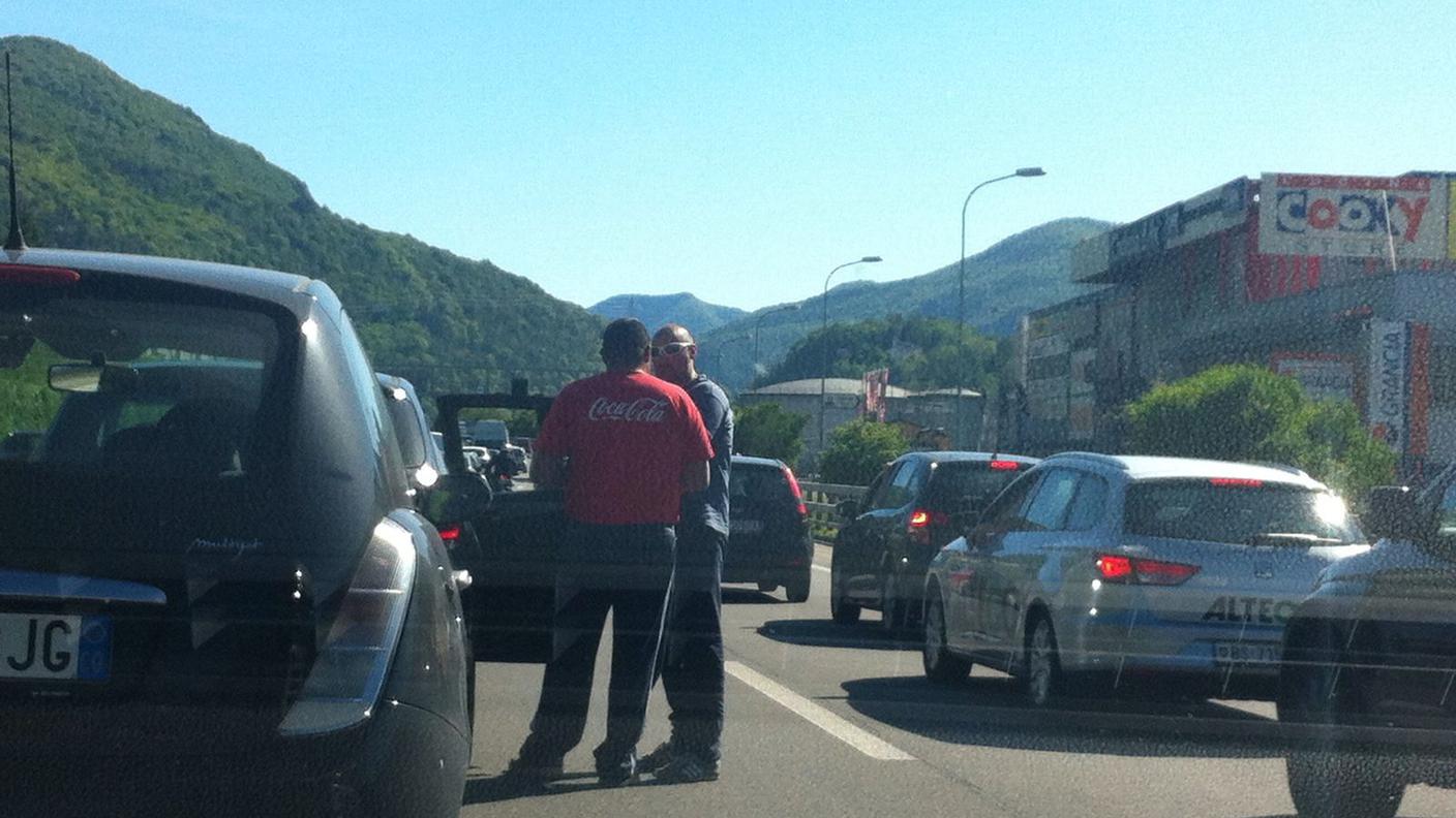 Un'immagine scattata nel tardo pomeriggio di mercoledì in territorio di Grancia