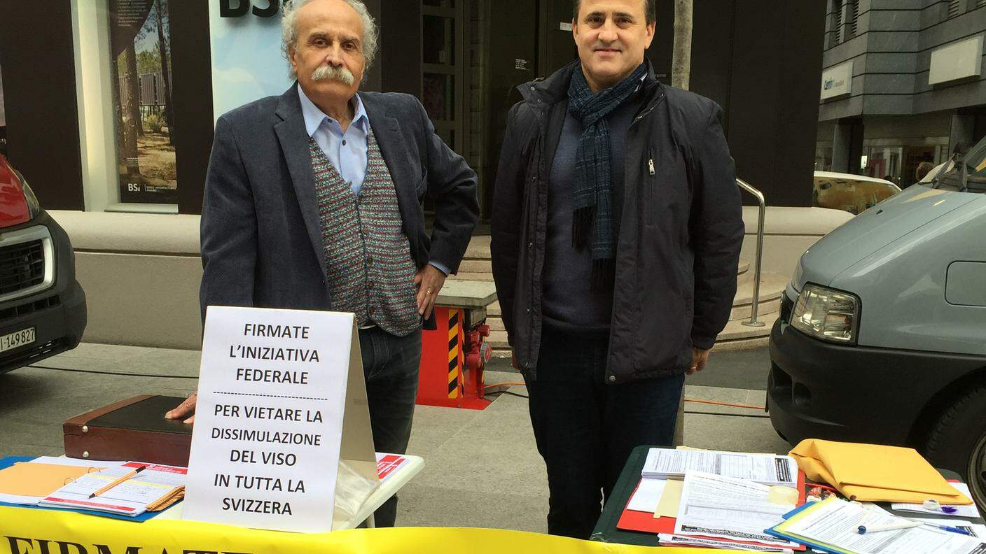 Ghiringhelli con il deputato della lega dei ticinesi Mauro Minotti