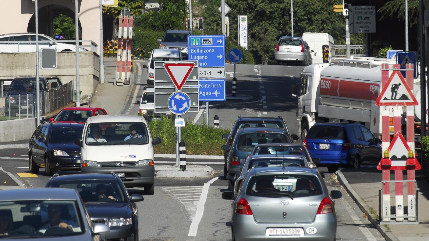 Traffico a Bioggio