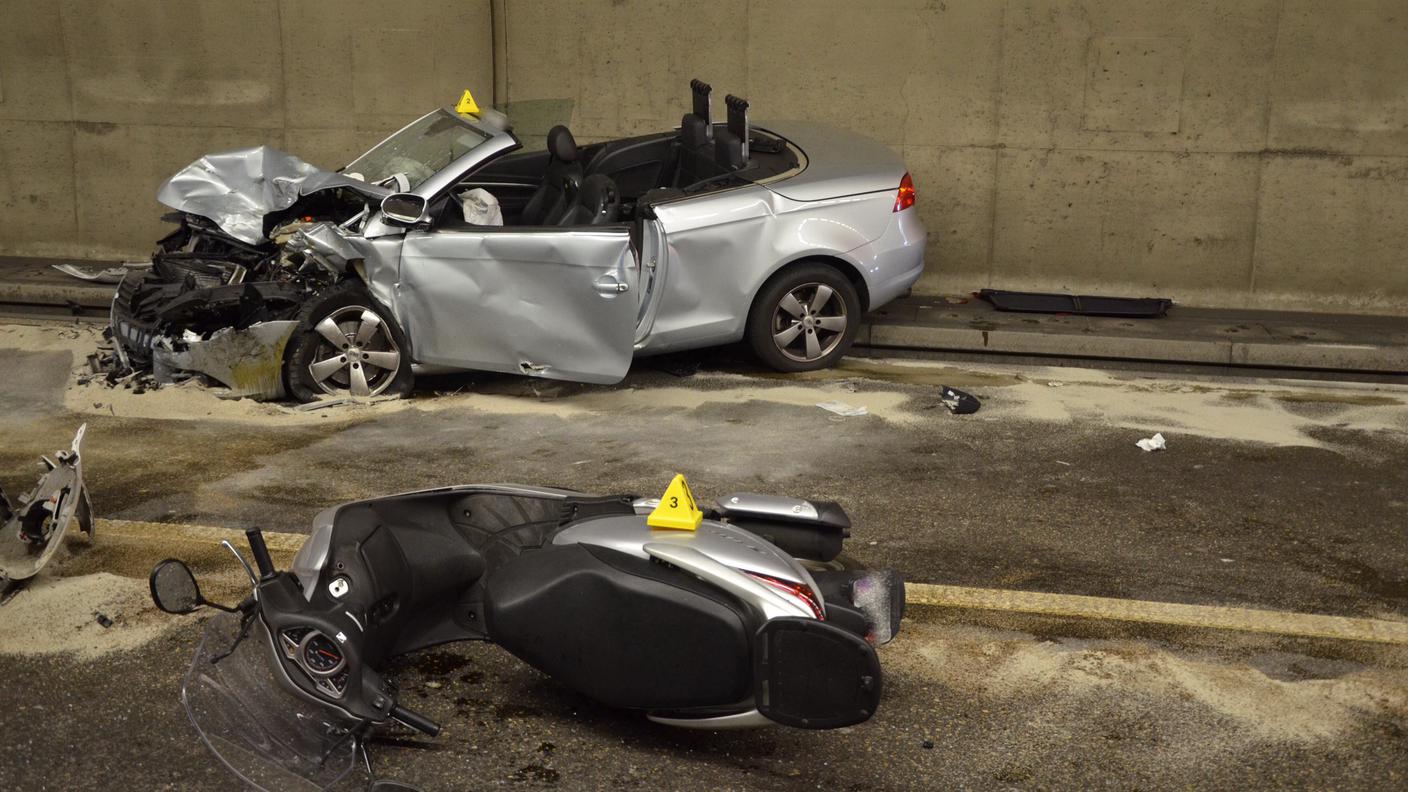 La velocità nel tunnel del Cantonaccio è di 80 km/h