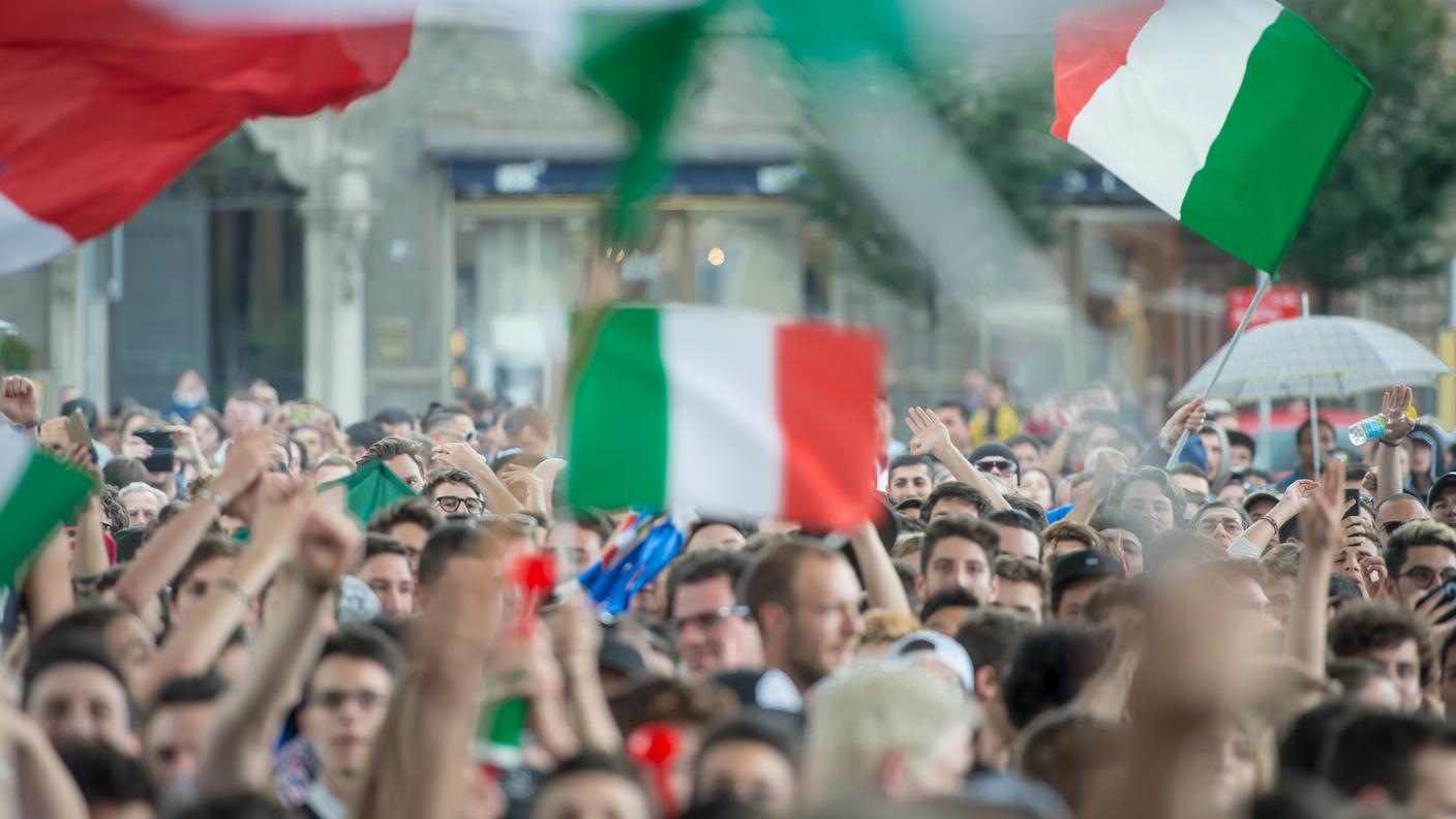 Tifosi italiani in festa