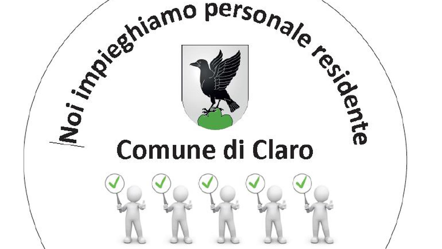 L’adesivo certifica la percentuale di lavoratori residenti