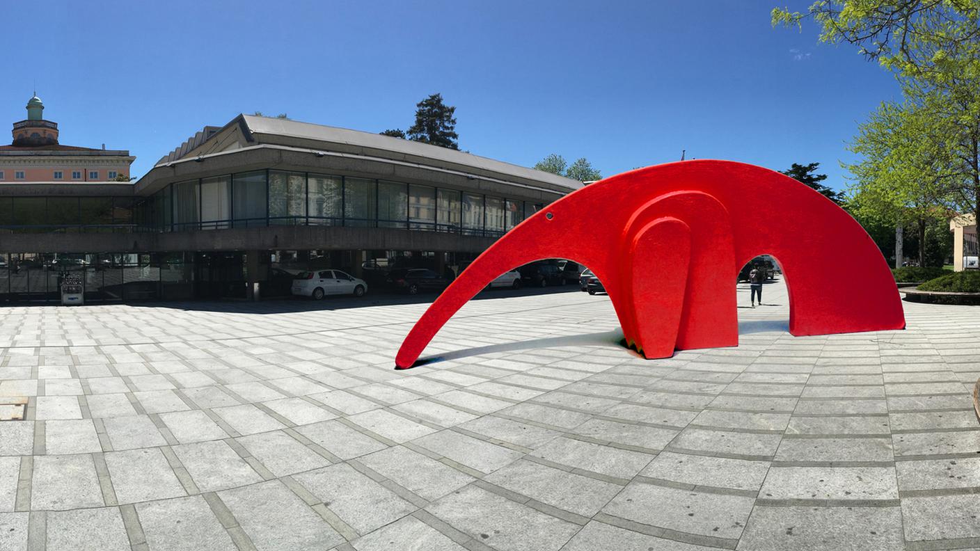 Il Tamanduà Bandeira in Piazza Castello