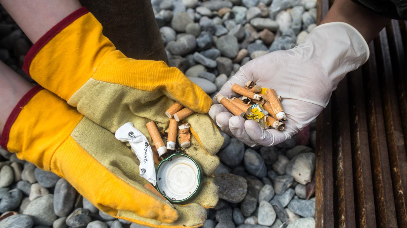 Il littering costa 192 milioni di franchi l'anno alla Svizzera