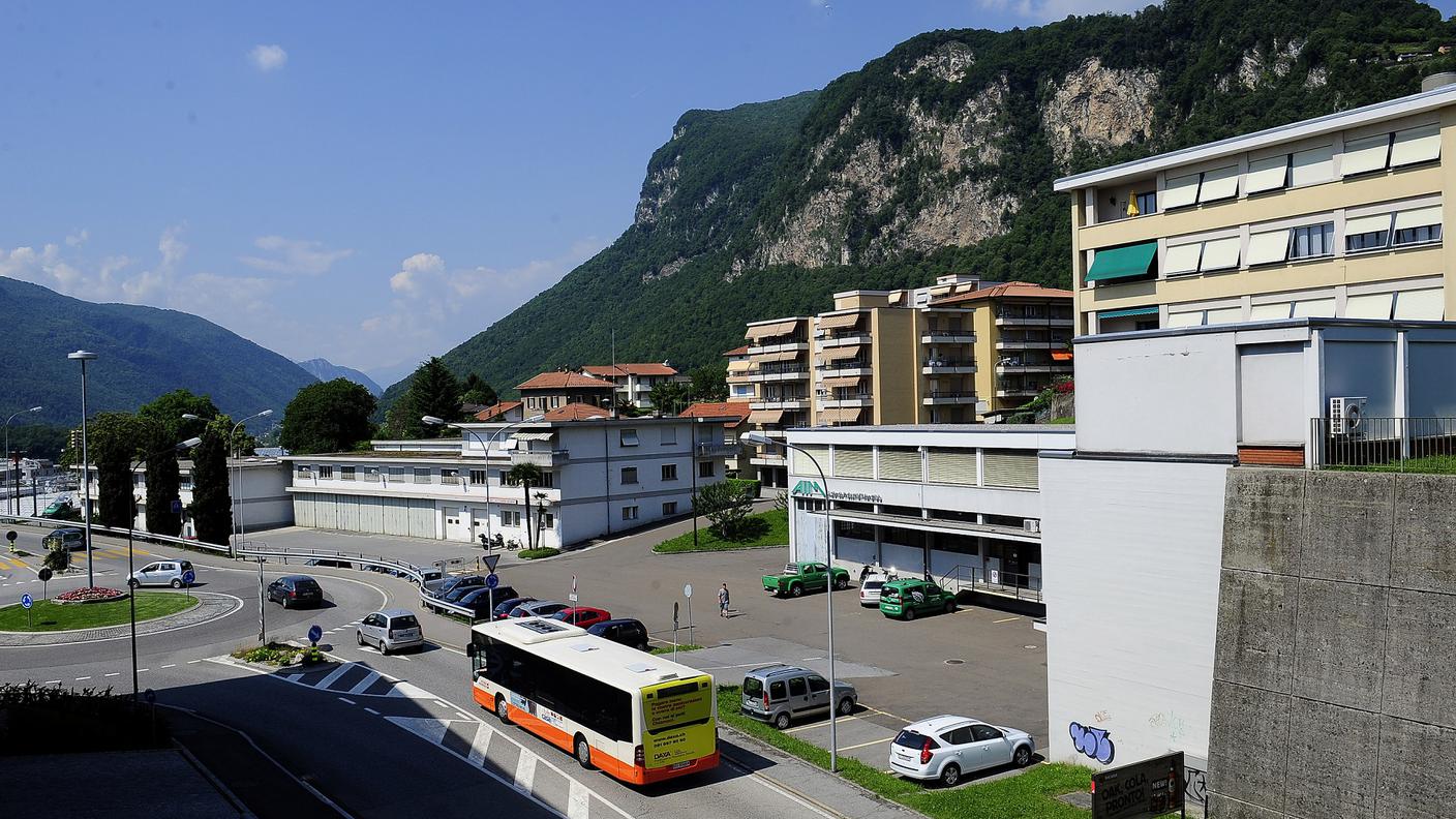La sede dei magazzini comunali delle AIM a Mendrisio