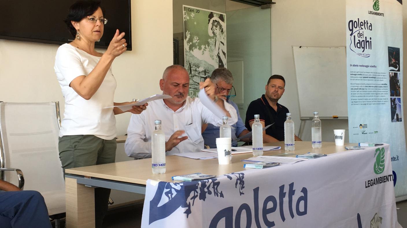 Un momento della conferenza stampa