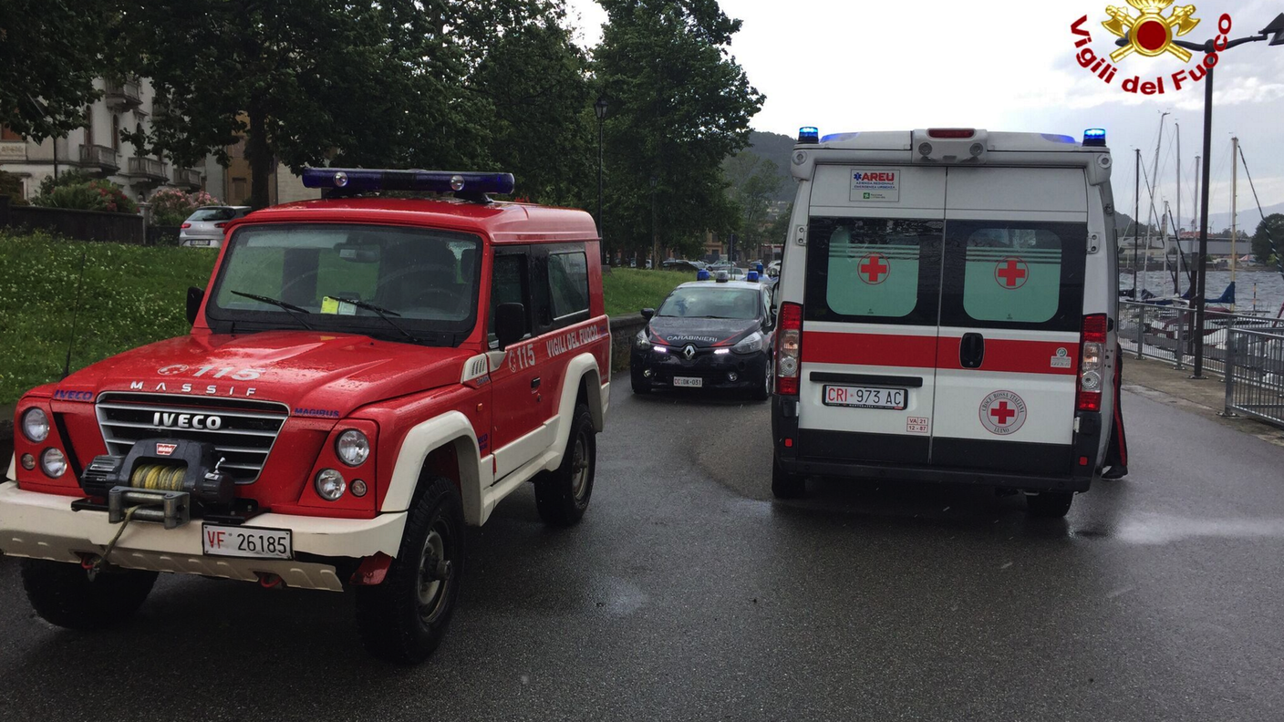 Vigili del fuoco in azione