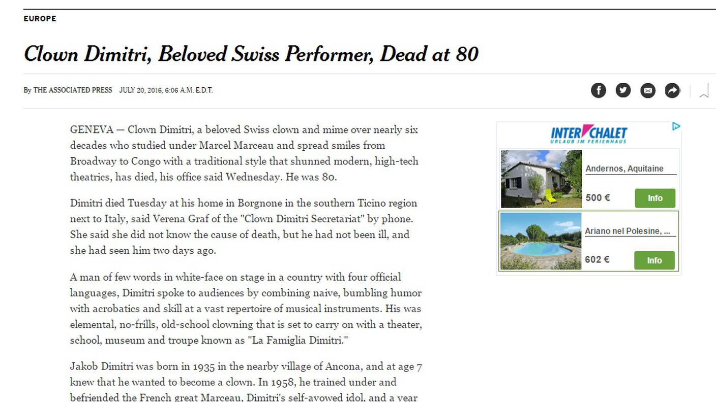 New York Times (clicca sull'immagine per ingrandirla)