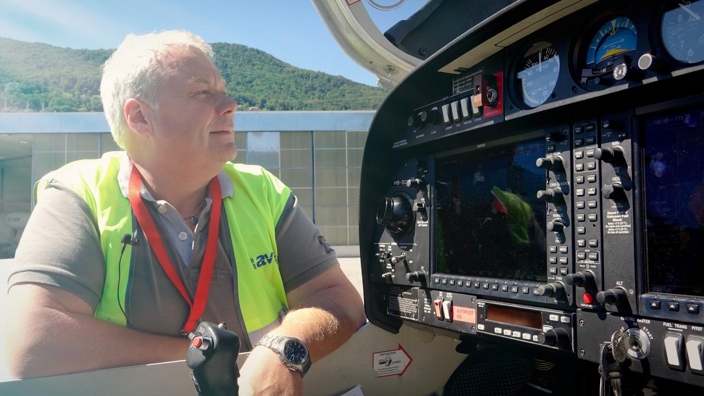 Un velivolo utilizzato per i corsi ai piloti