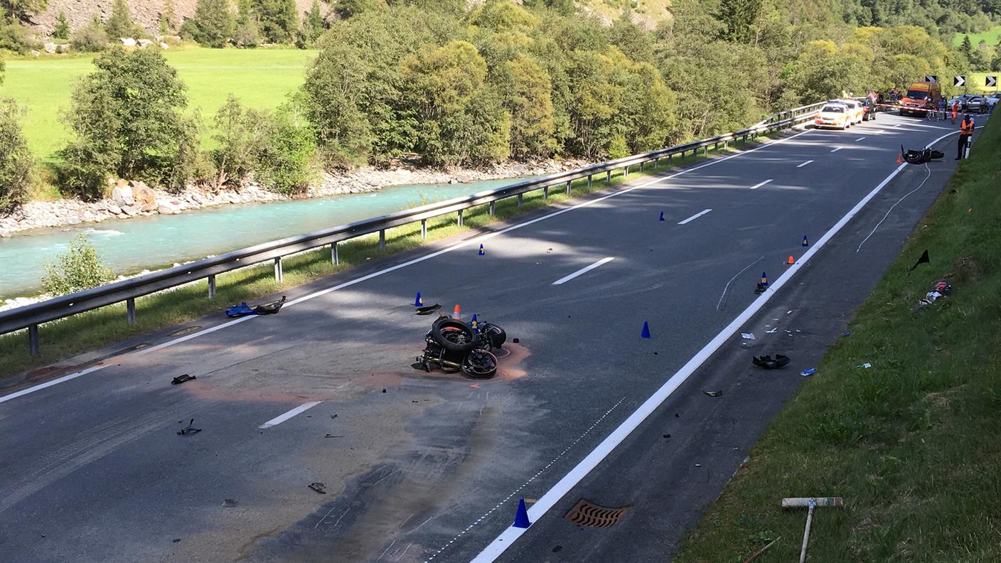 Il tratto stradale sul quale si è verificato l'incidente