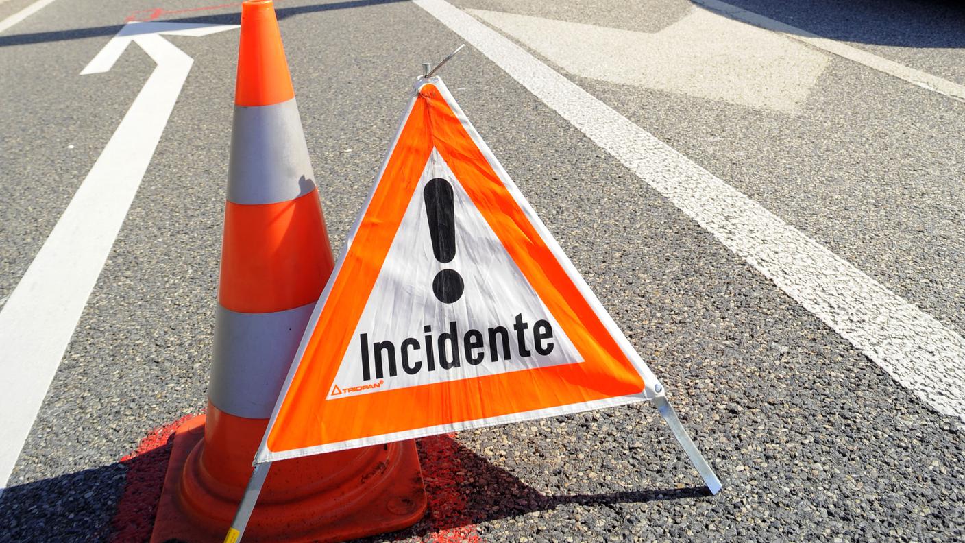 Galleria chiusa al traffico in seguito all'incidente
