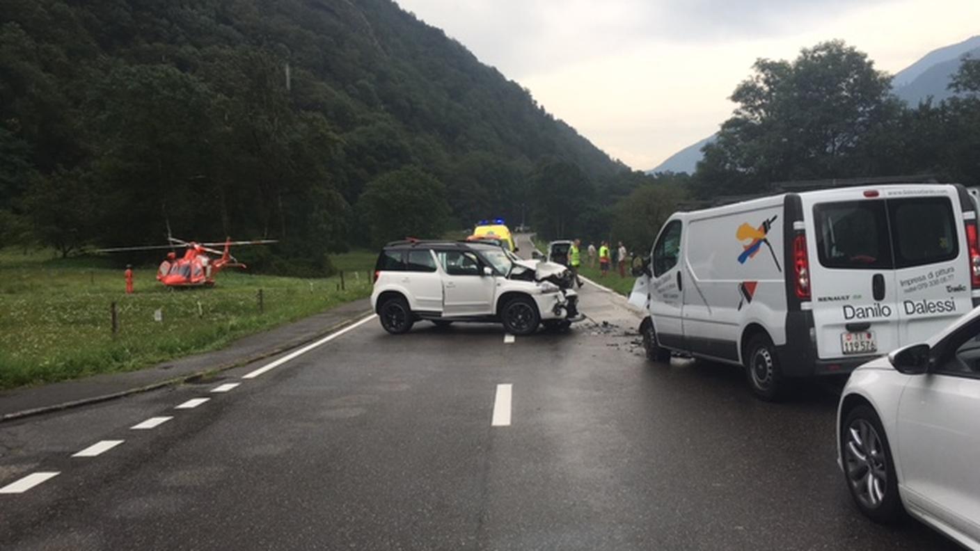Un'immagine scattata sul luogo dell'incidente