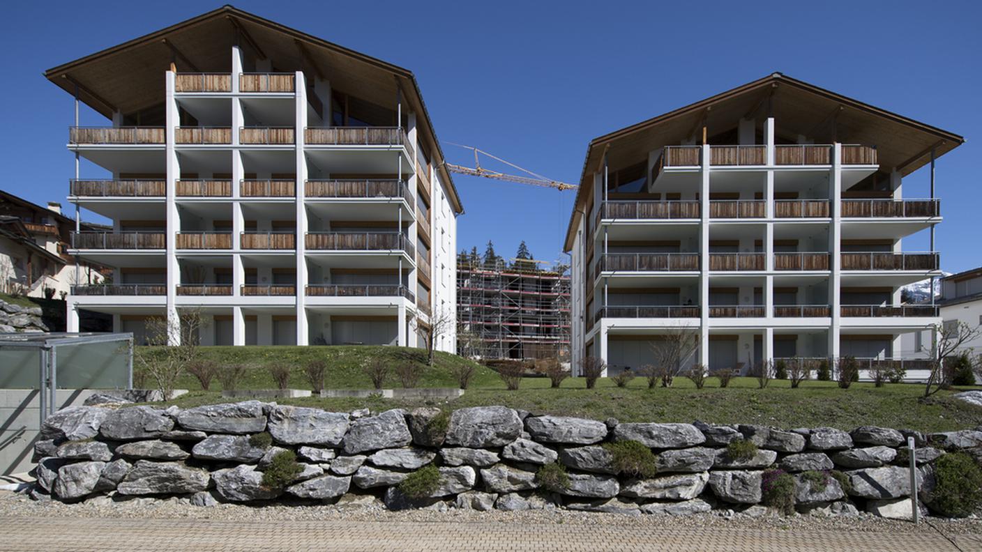 Case in costruzione a Laax
