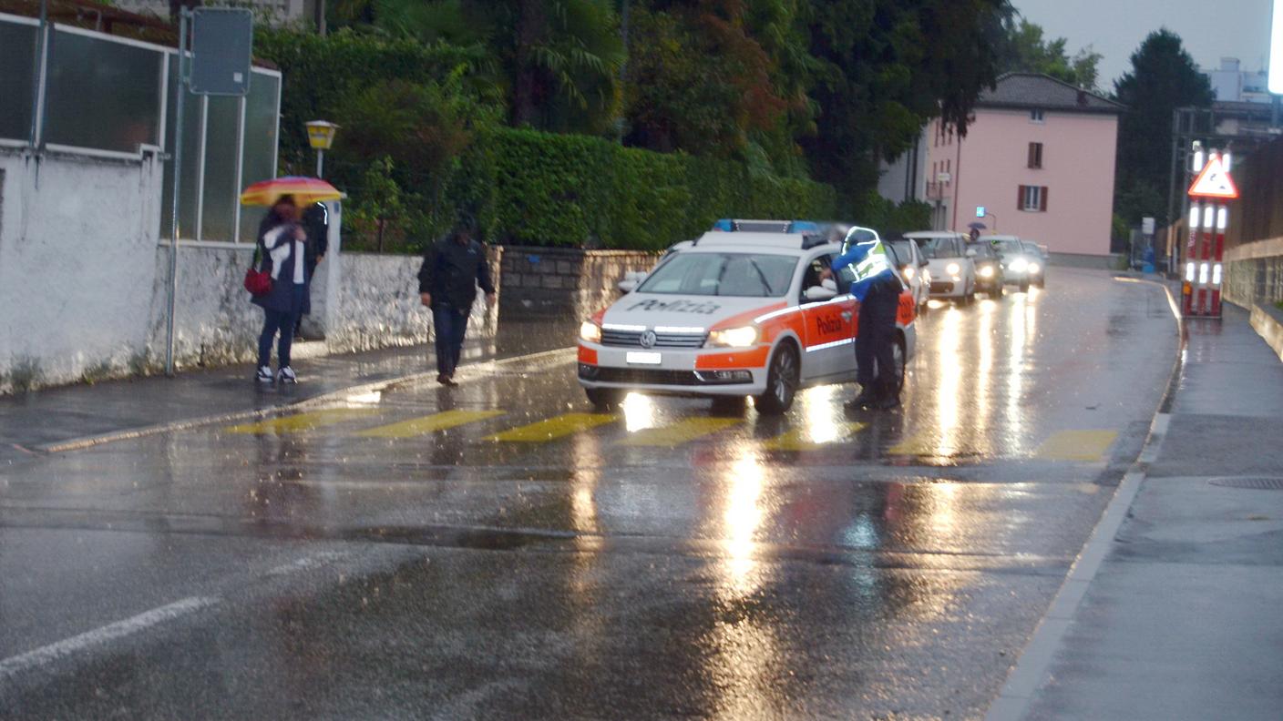 I rallentamenti per l'incidente a Cadempino
