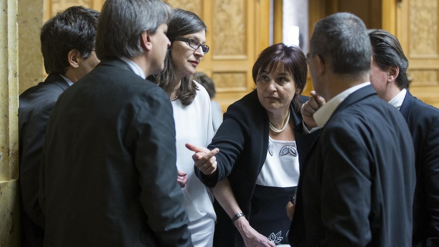 Marina Carobbio, qui durante il dibattito su Previdenza 2020, siede al Nazionale dal 2007