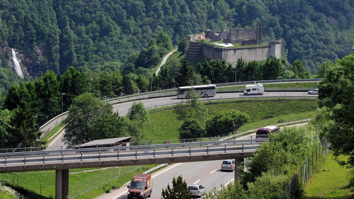Da mercoledì mattina il traffico dell'A13 è deviato sulla cantonale