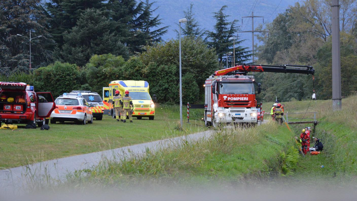 Sul posto polizia, pompieri ed ambulanza