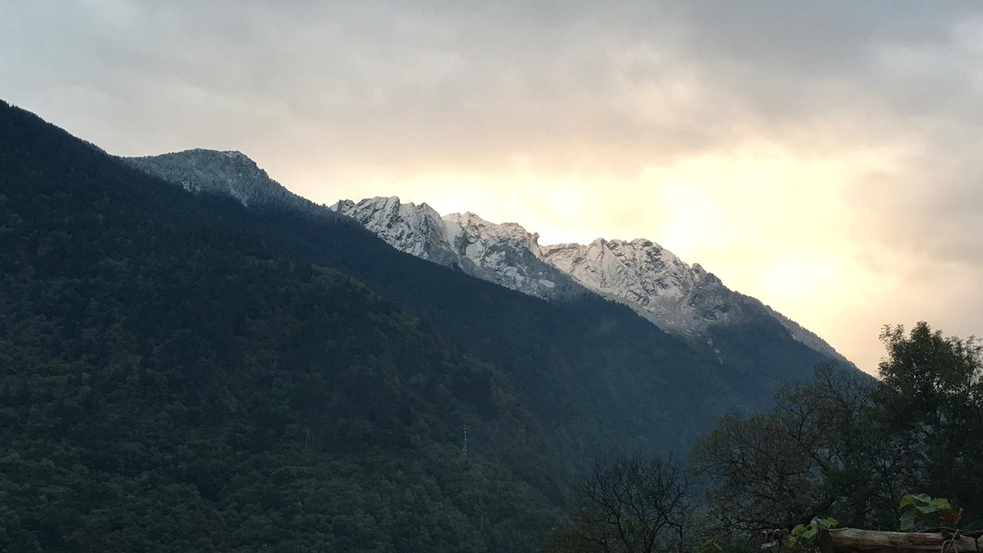Le vette della Mesolcina innevate