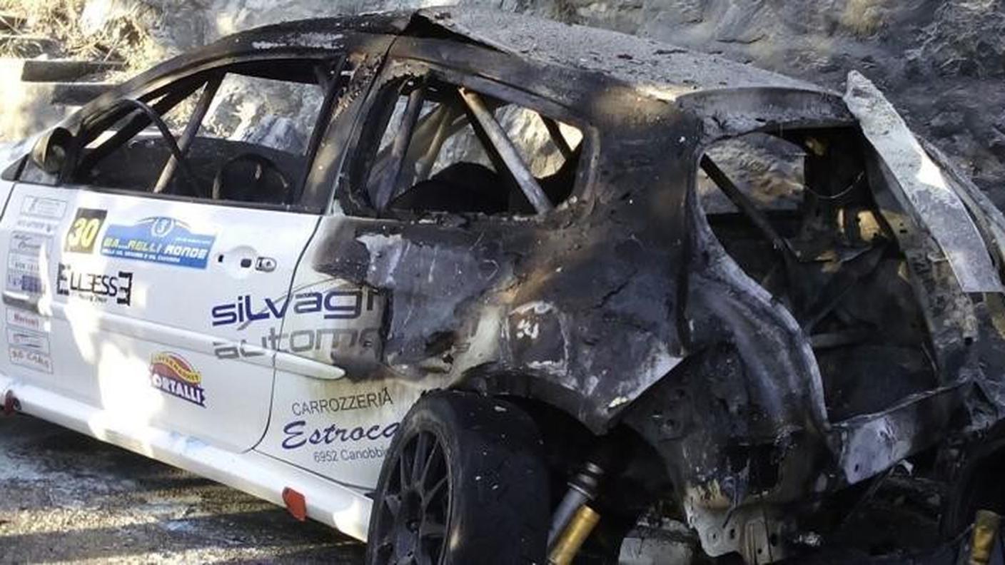 L'automobile dopo l'incidente