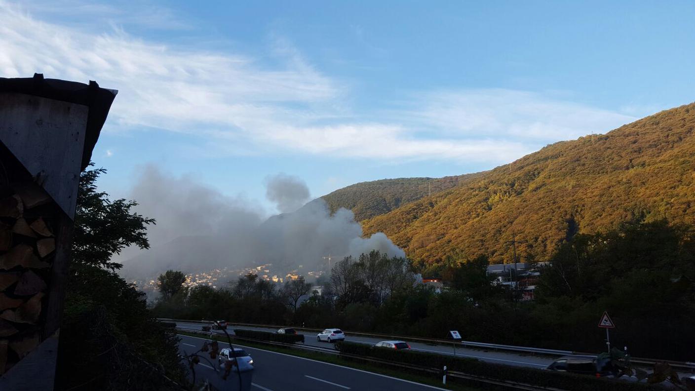 Incendio a Bedano, venerdì mattina