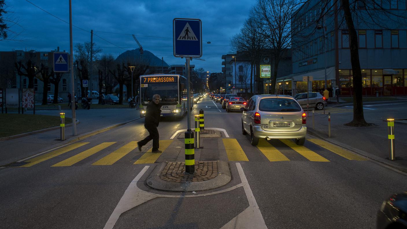 Via Trevano, una di quelle interessate dai lavori