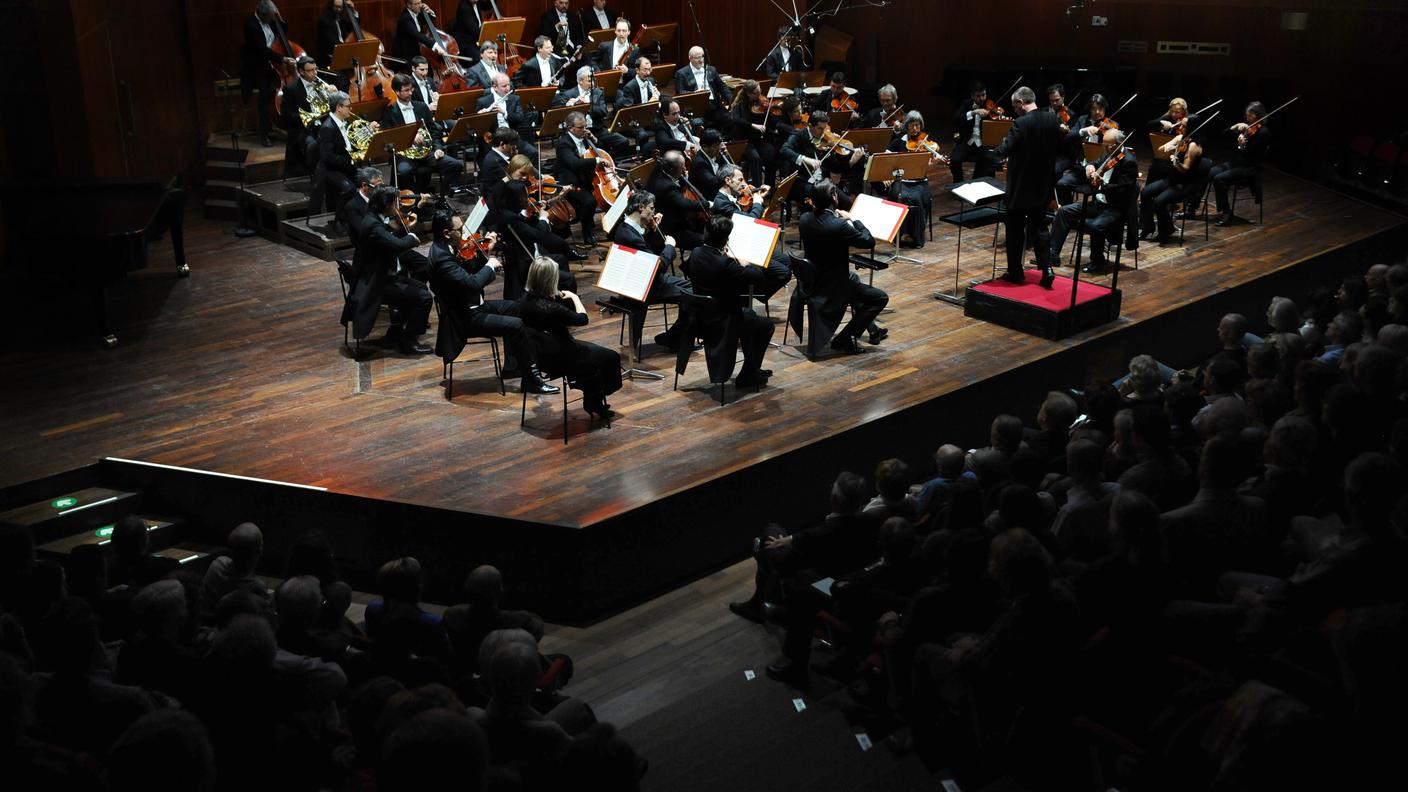 I musicisti dell'OSI, qui durante un concerto all'auditorio Stelio Molo