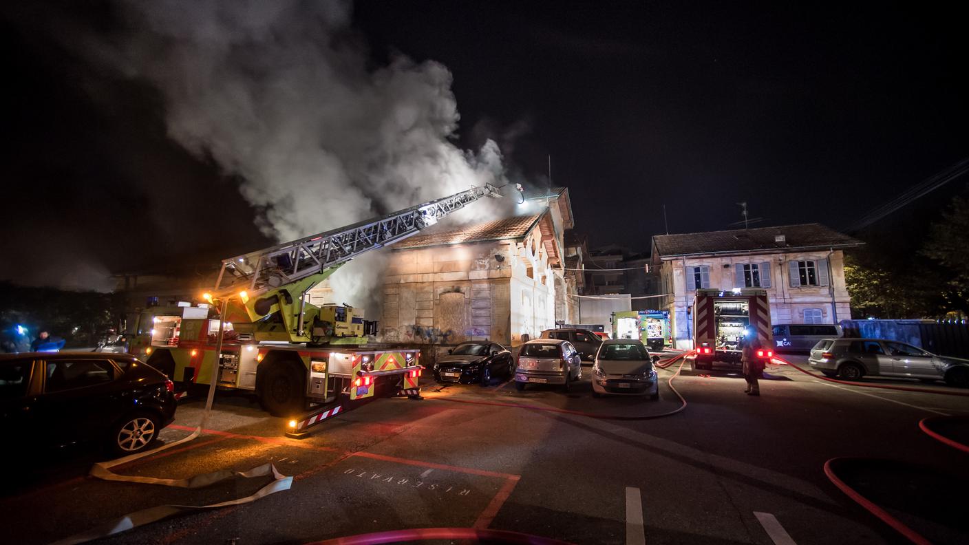 Durante l'incendio