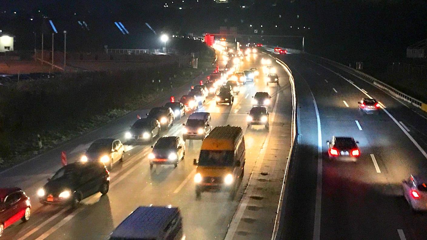 Il caos sulle strade del Mendrisiotto