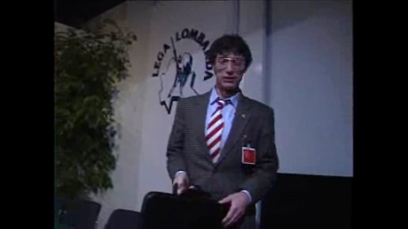 Umberto Bossi nel 1989
