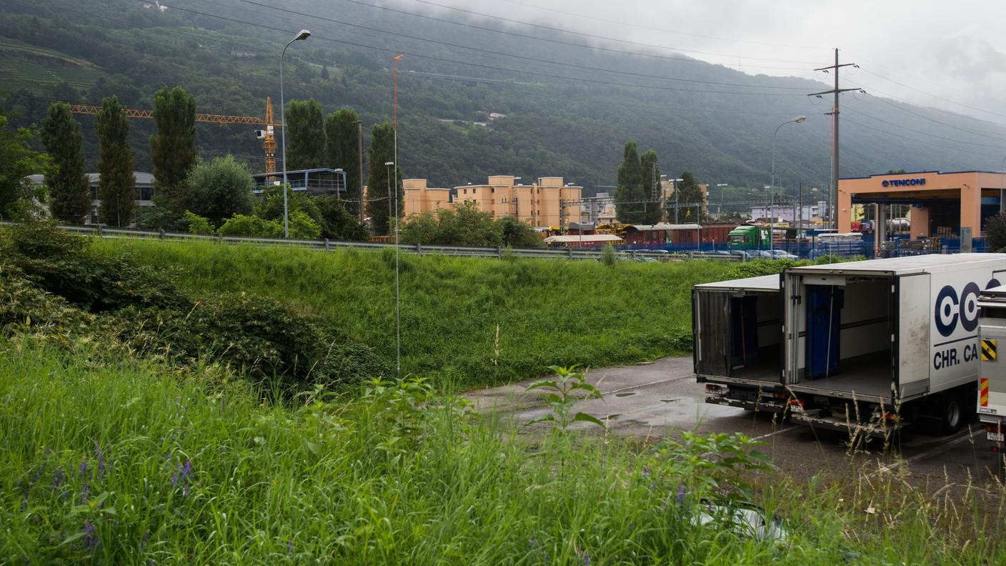 La zona dove dovrebbe sorgere il locale