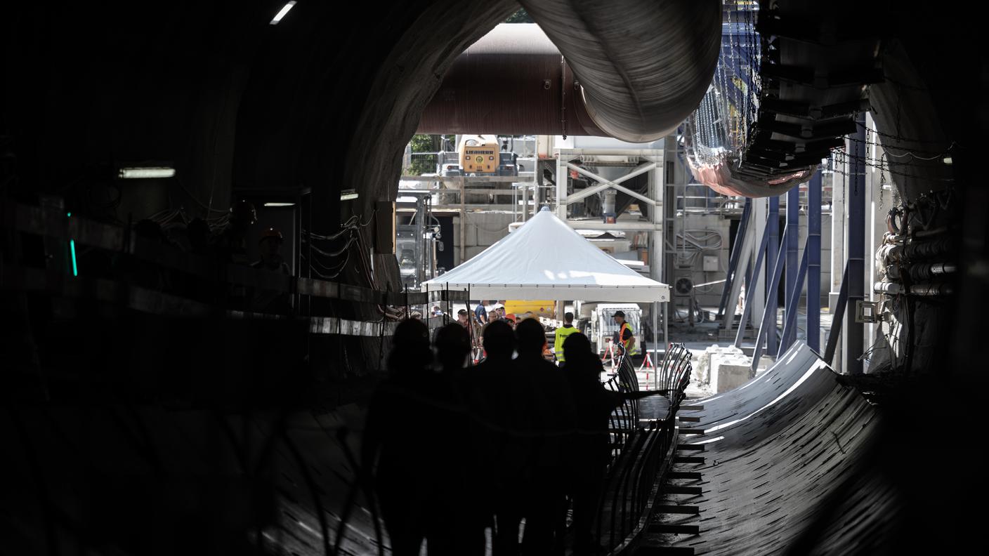 Giornata di porte aperte al cantiere del secondo tubo del San Gottardo