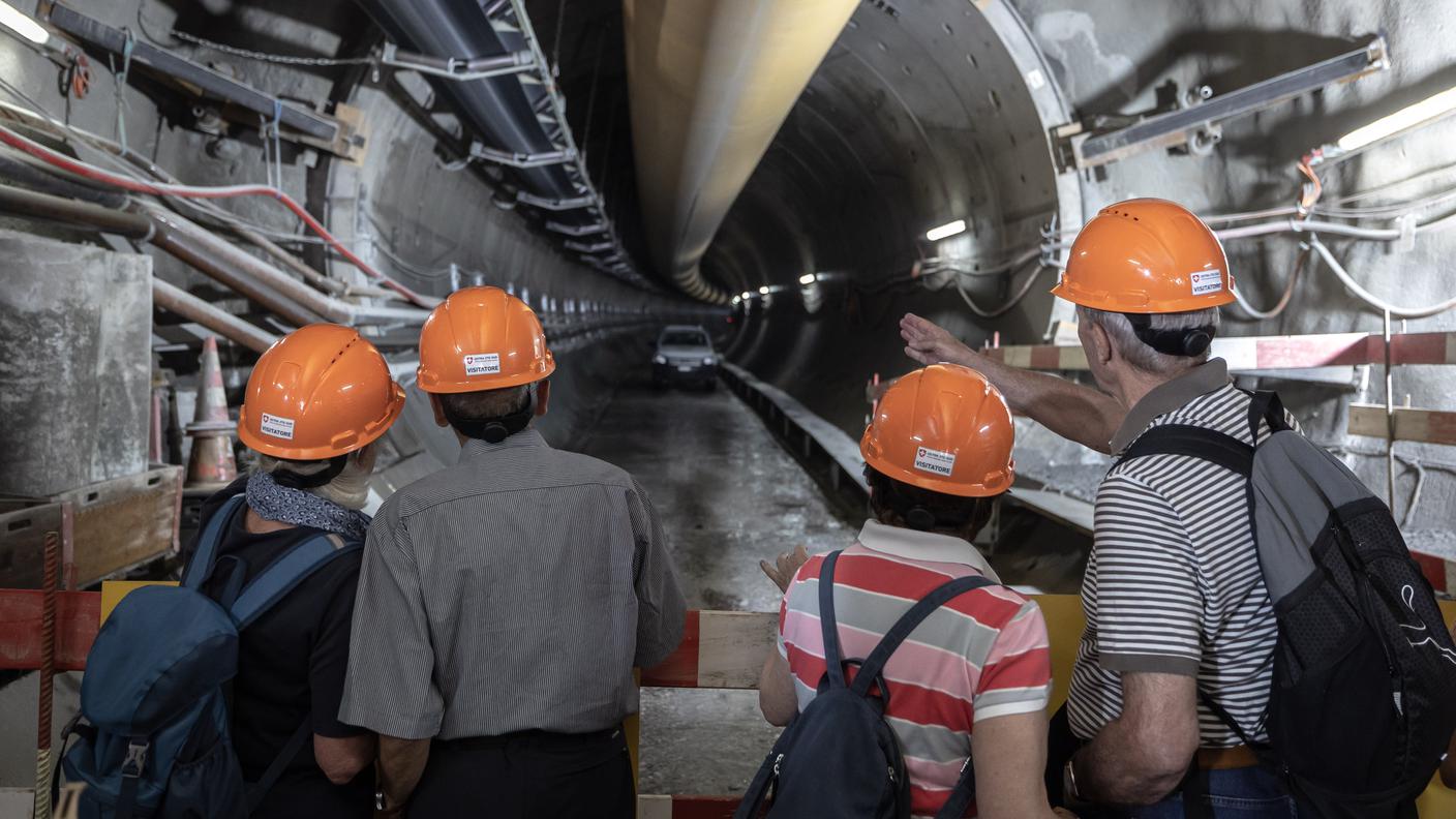 Giornata di porte aperte al cantiere del secondo tubo del San Gottardo