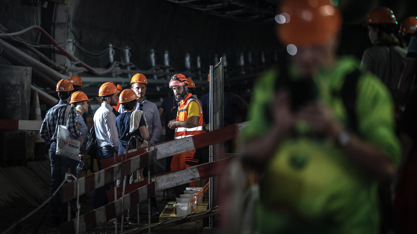 Giornata di porte aperte al cantiere del secondo tubo del San Gottardo