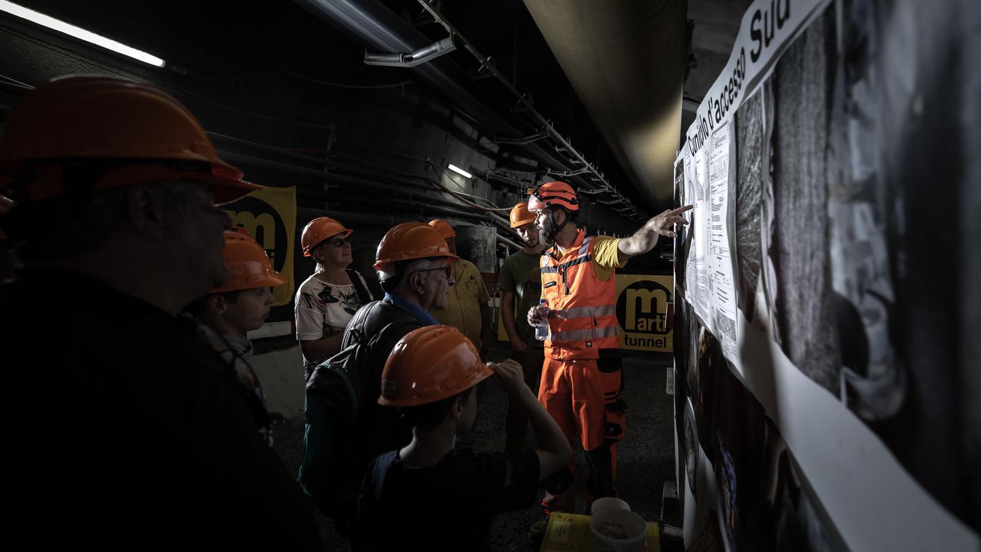 Giornata di porte aperte al cantiere del secondo tubo del San Gottardo