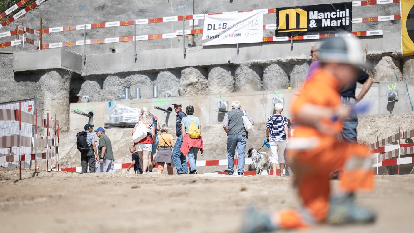 Giornata di porte aperte al cantiere del secondo tubo del San Gottardo