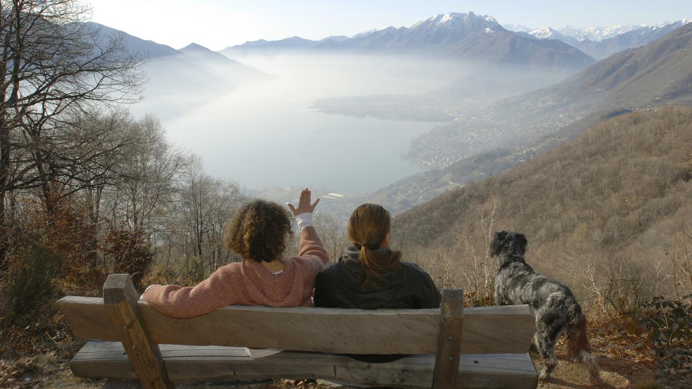 Panorama sul Locarnese da Monti Motti