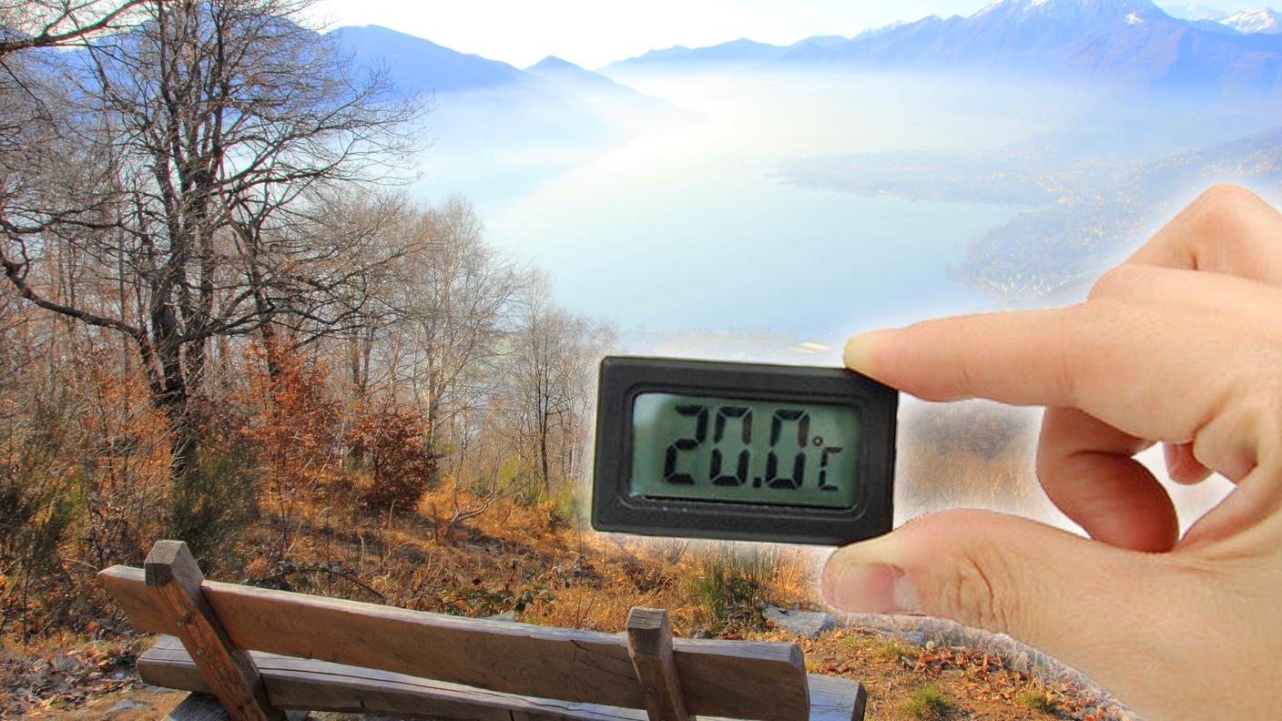 Il vento caldo da nord favorisce temperature miti