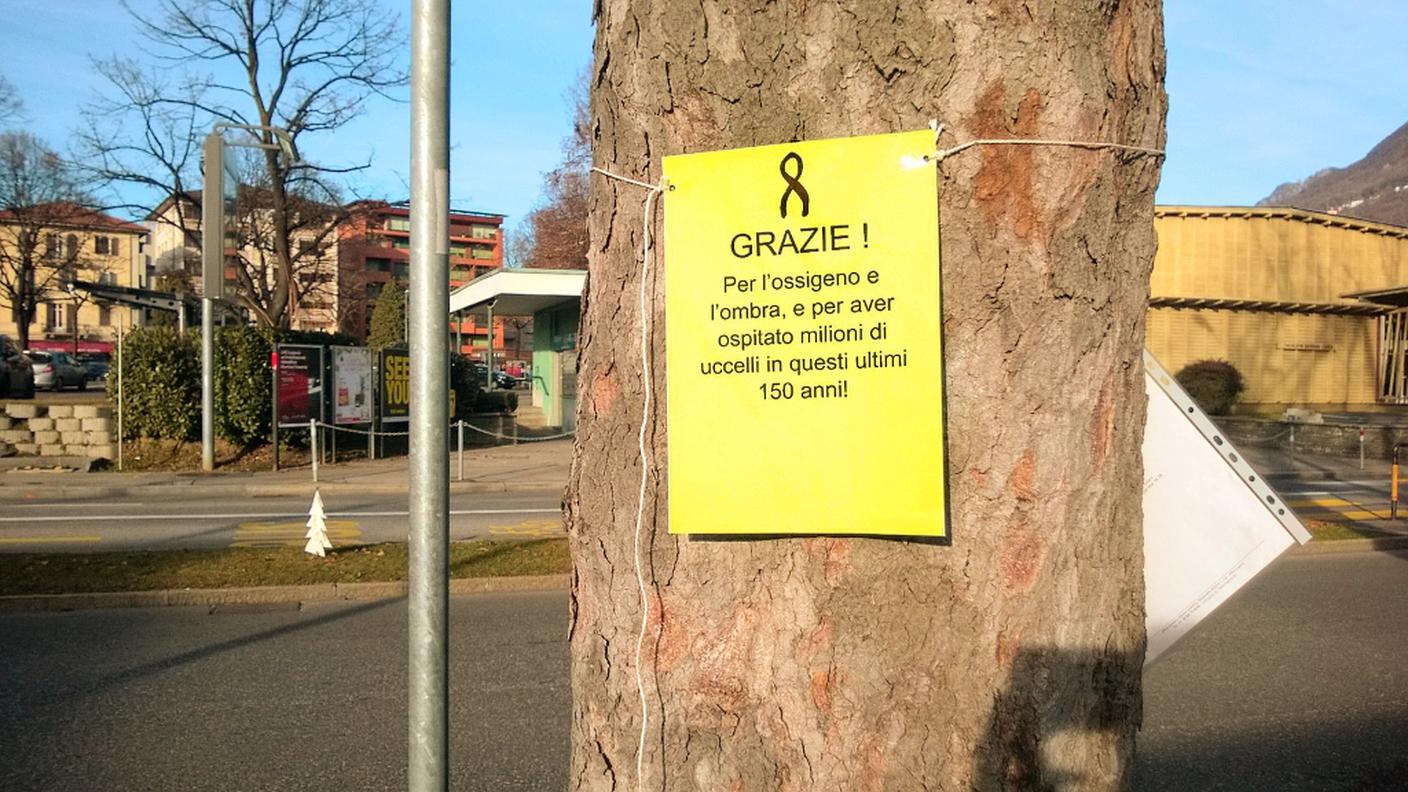 I passanti potevano lasciare un saluto o un pensiero
