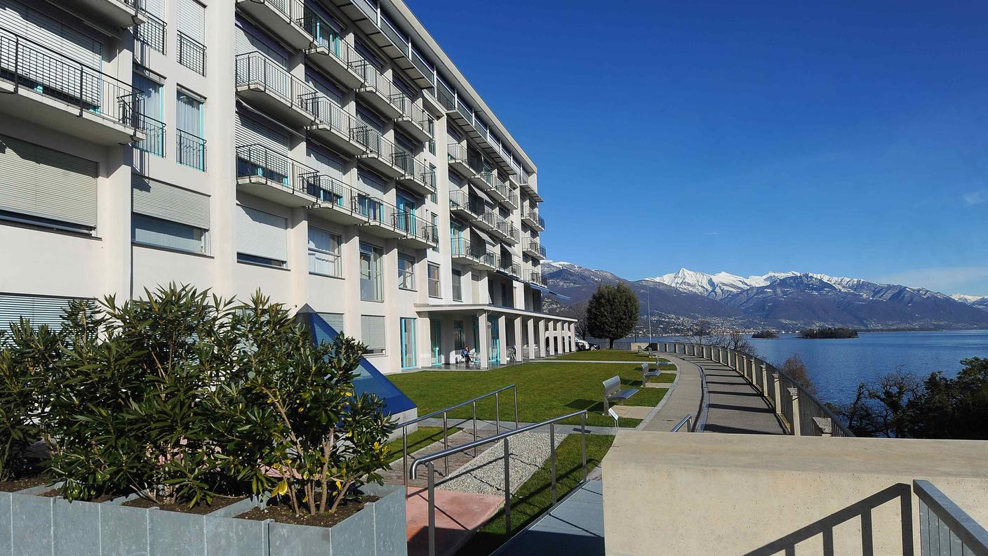 Un'immagine esterna della Clinica Hildebrand a Brissago