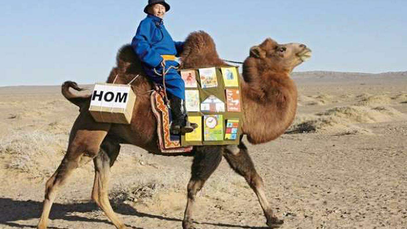 I libri viaggiano anche nel deserto del Gobi (Mongolia)
