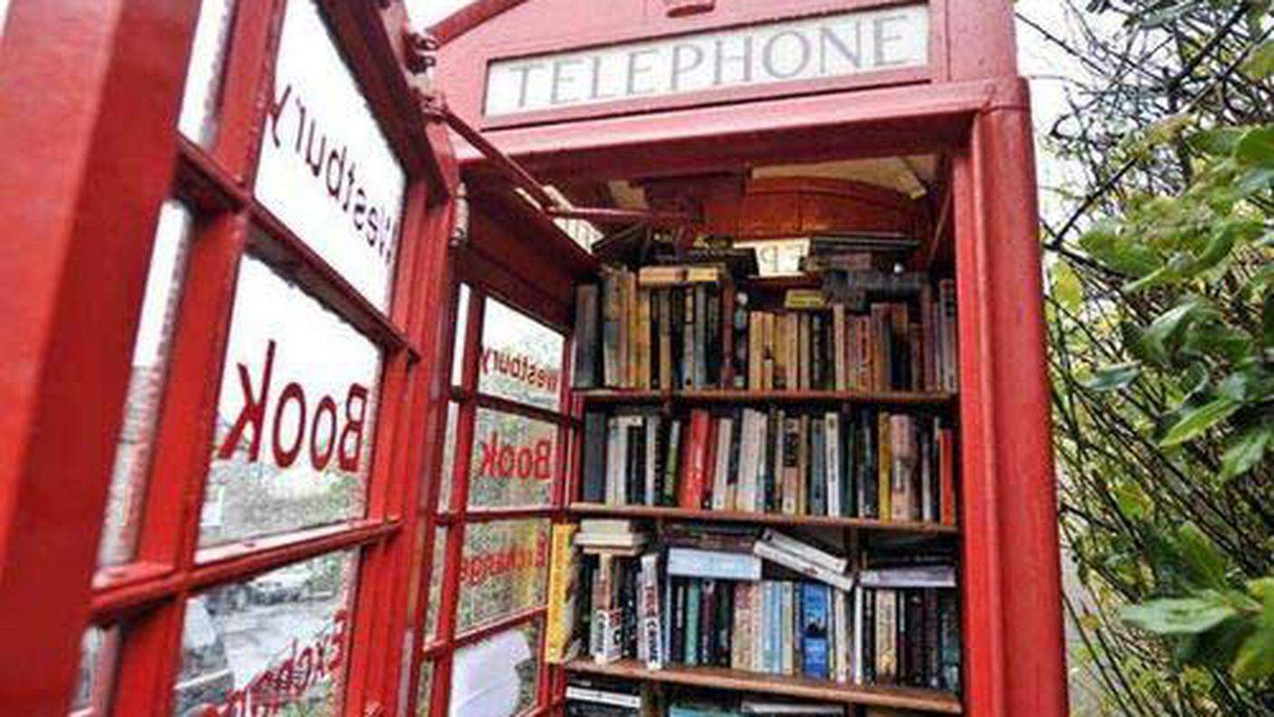 La cabina letteraria di Westbury, in Inghilterra