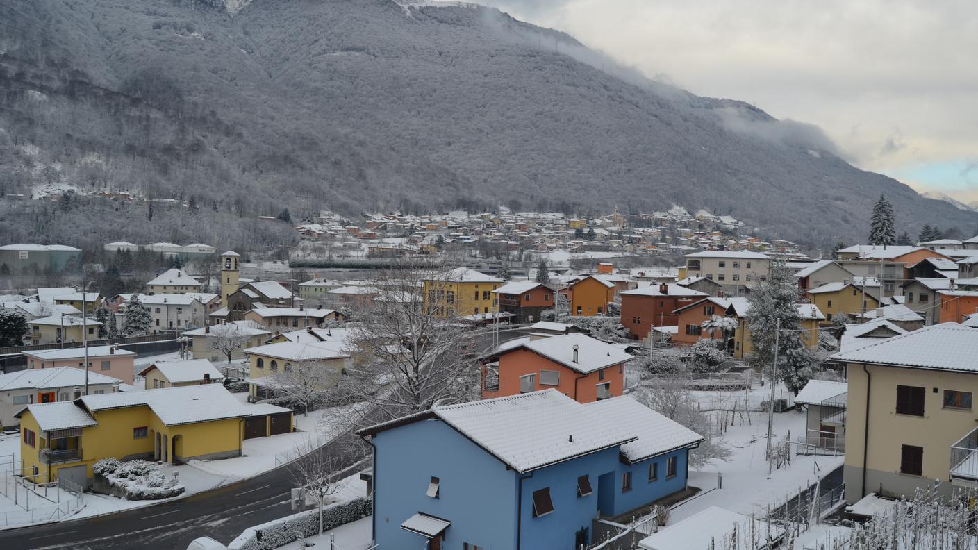 Il drone sorvola Bironico