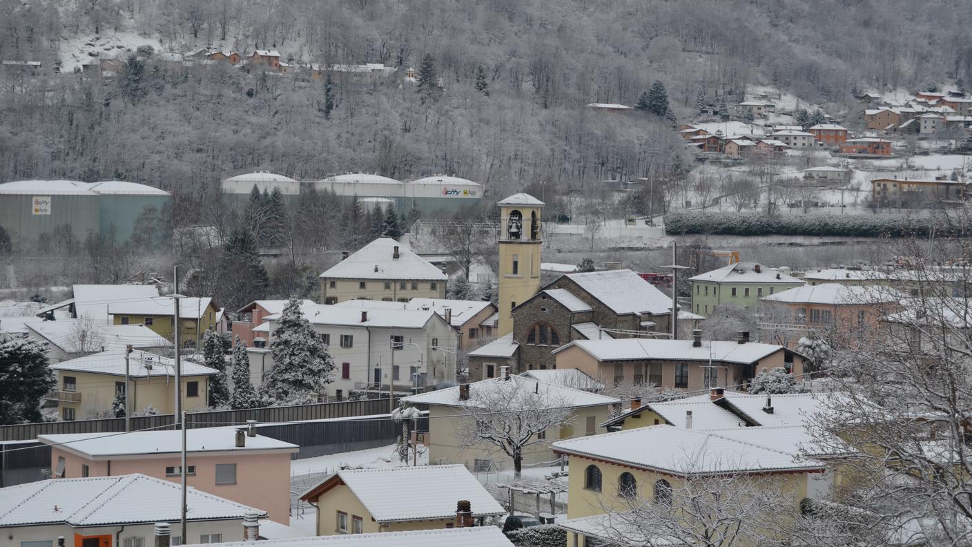 Il drone sorvola Bironico