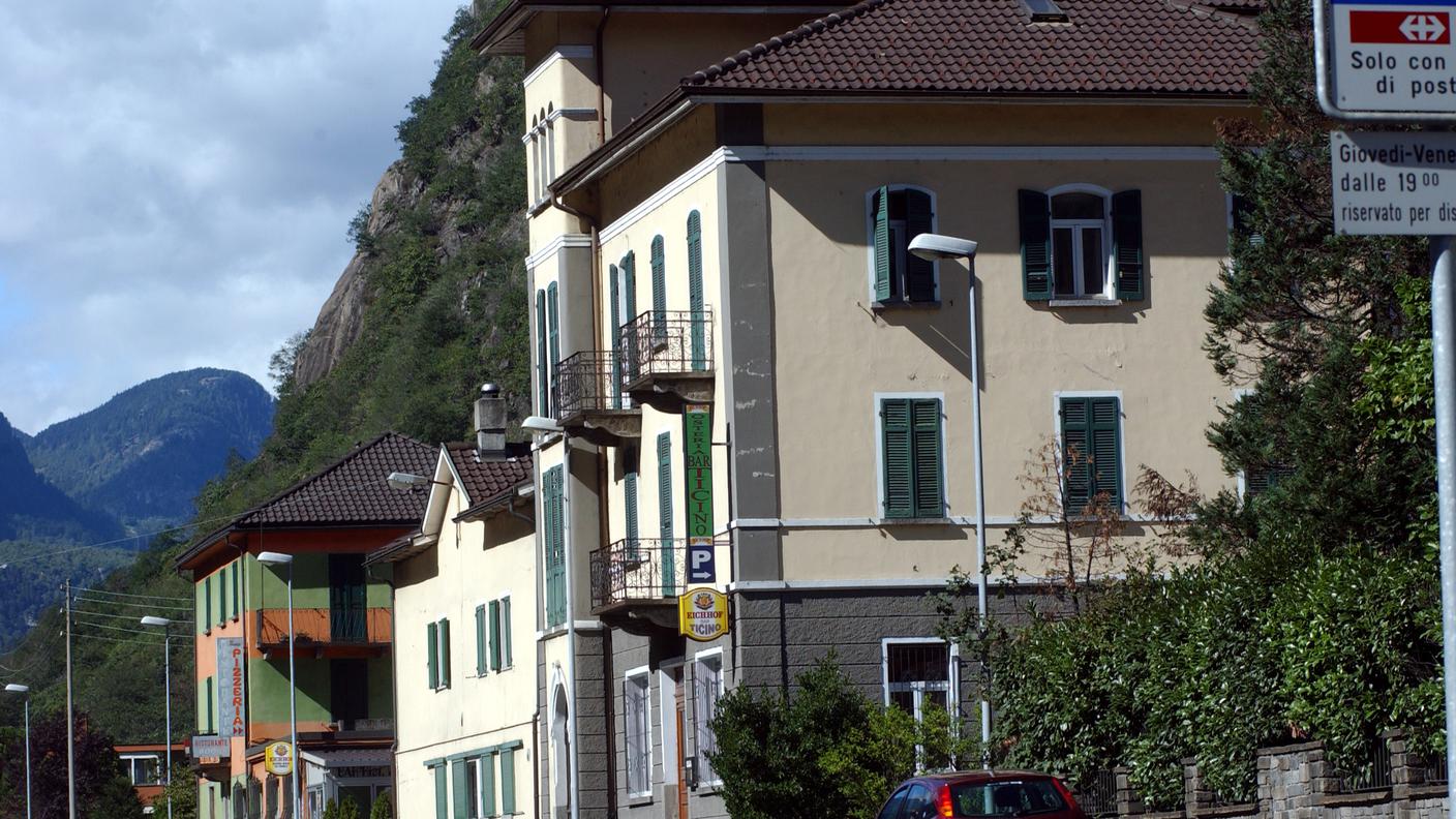 Lo stabile dove si trova l'Osteria Ticino