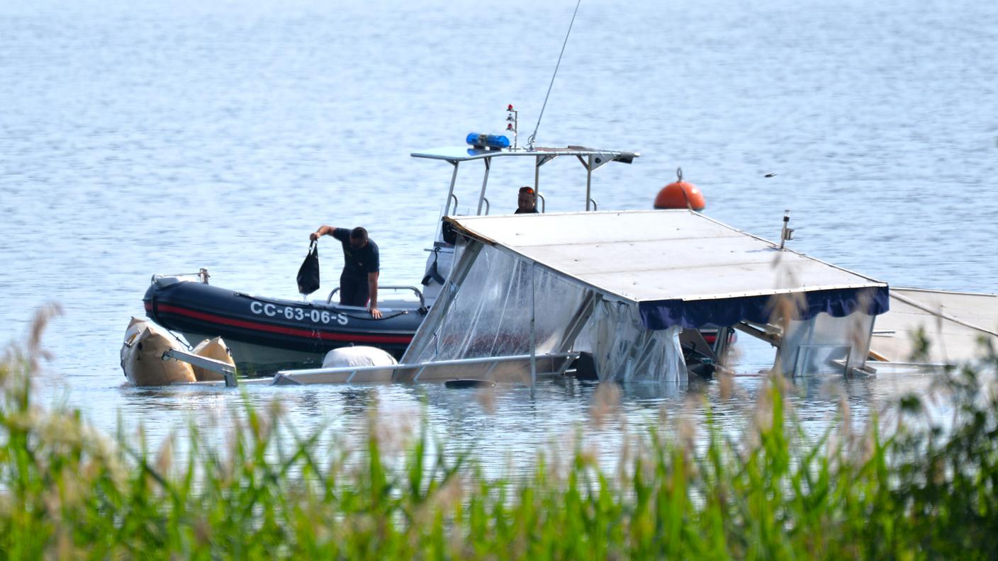 L'imbarcazione non è ancora a riva