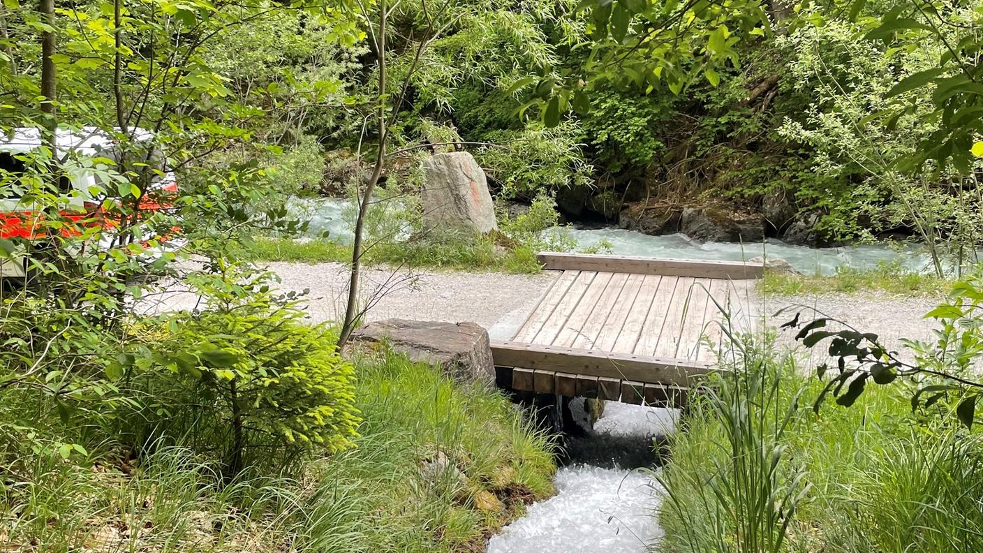 Il punto in cui il Trochenbach si getta nel Landquart