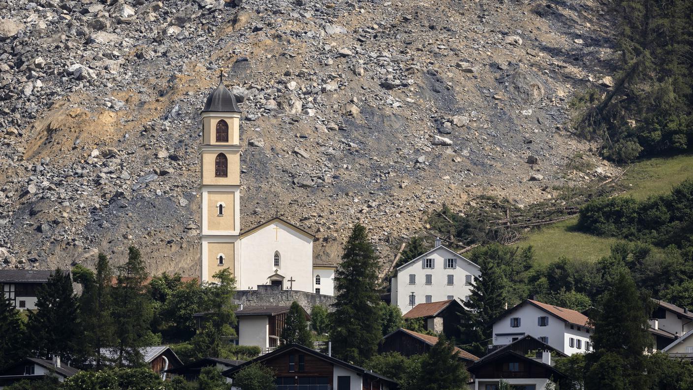 Una settimana fa scesi 1,2 milioni di metri cubi di roccia